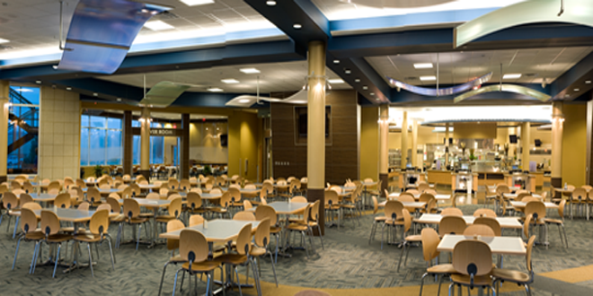 Reiver Galley and cafeteria seating.