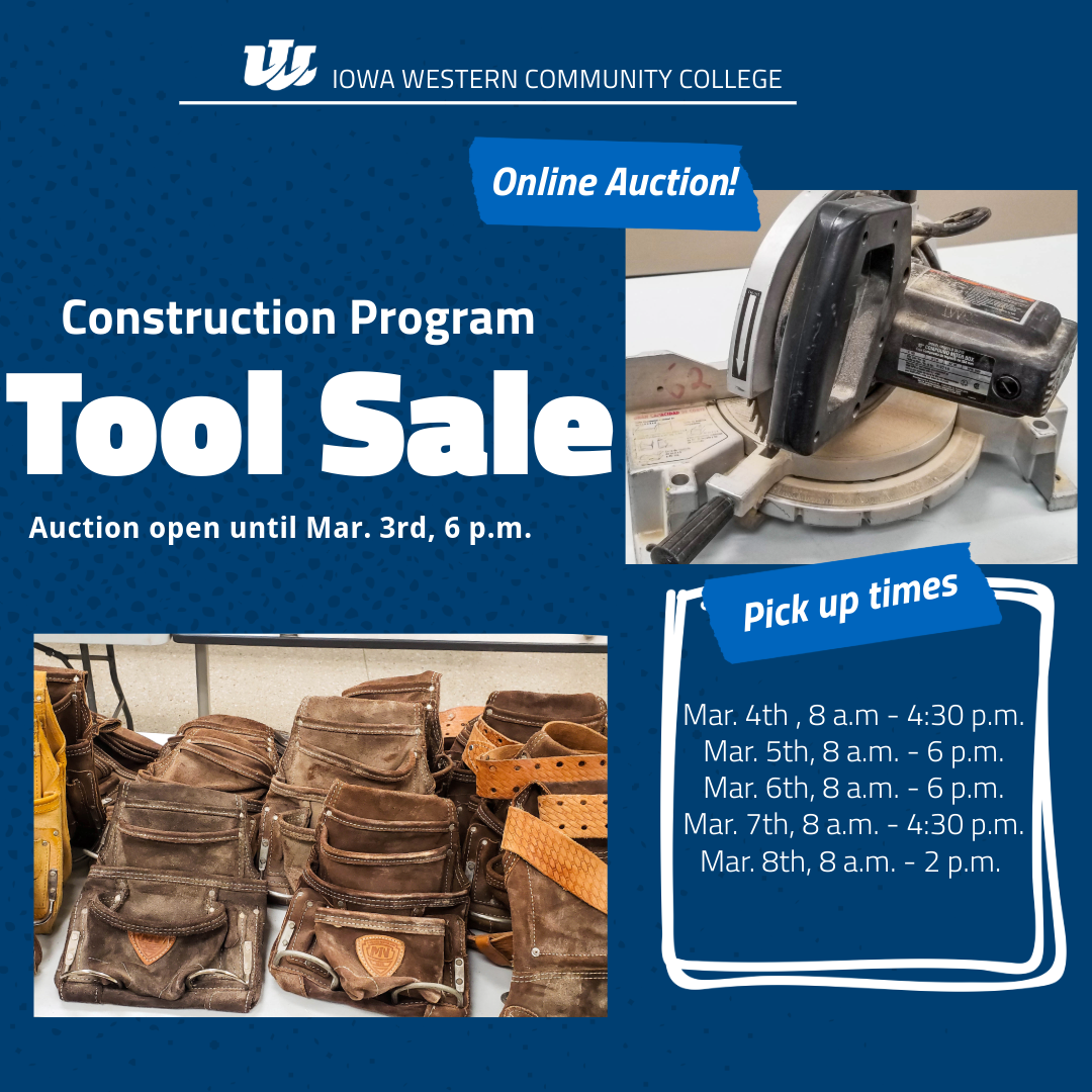 Iowa Western Tool Sale Iowa Western Community College